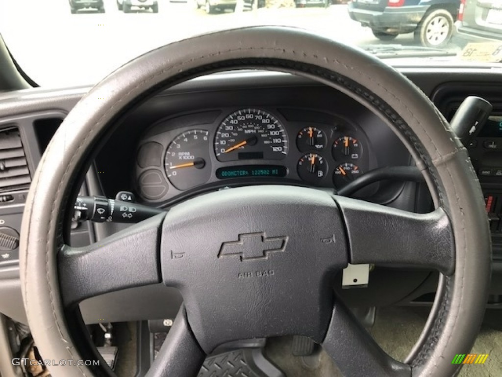 2003 Silverado 1500 LS Extended Cab - Light Pewter Metallic / Tan photo #13