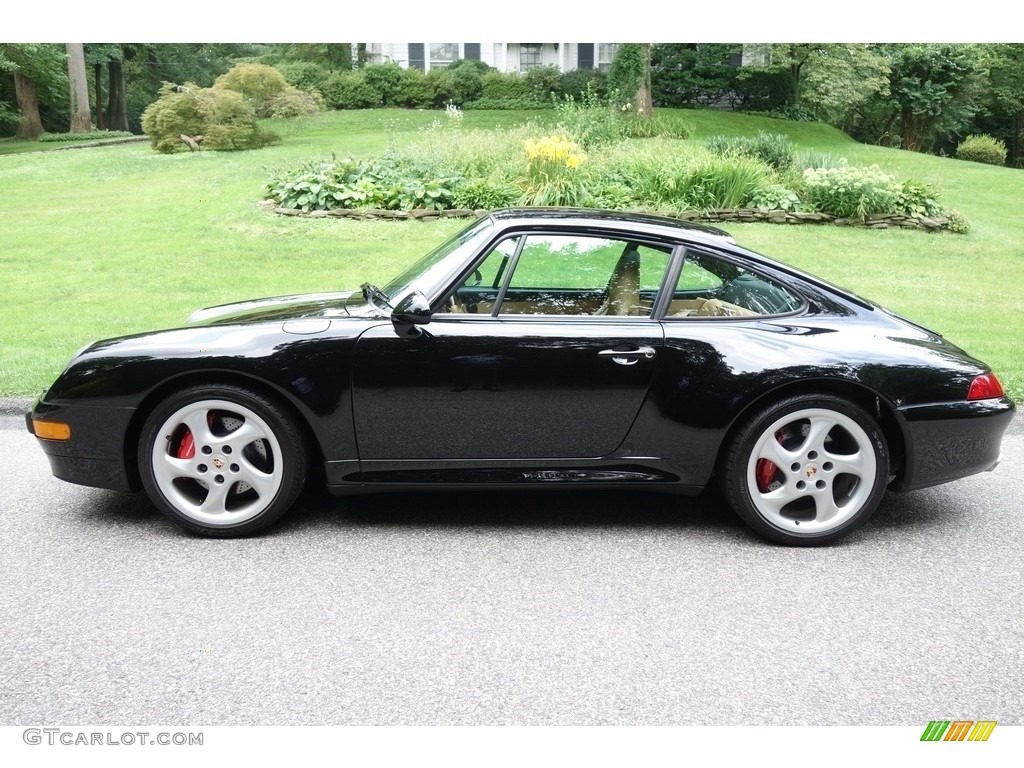 1996 911 Carrera 4S - Black / Cashmere Beige photo #3