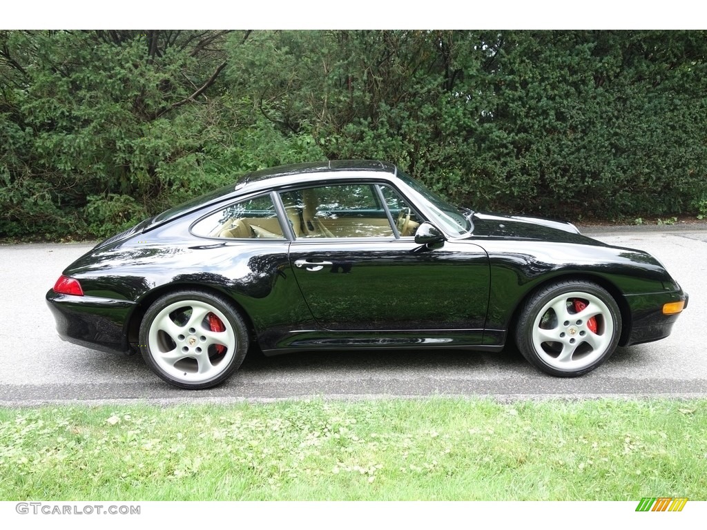 1996 911 Carrera 4S - Black / Cashmere Beige photo #7