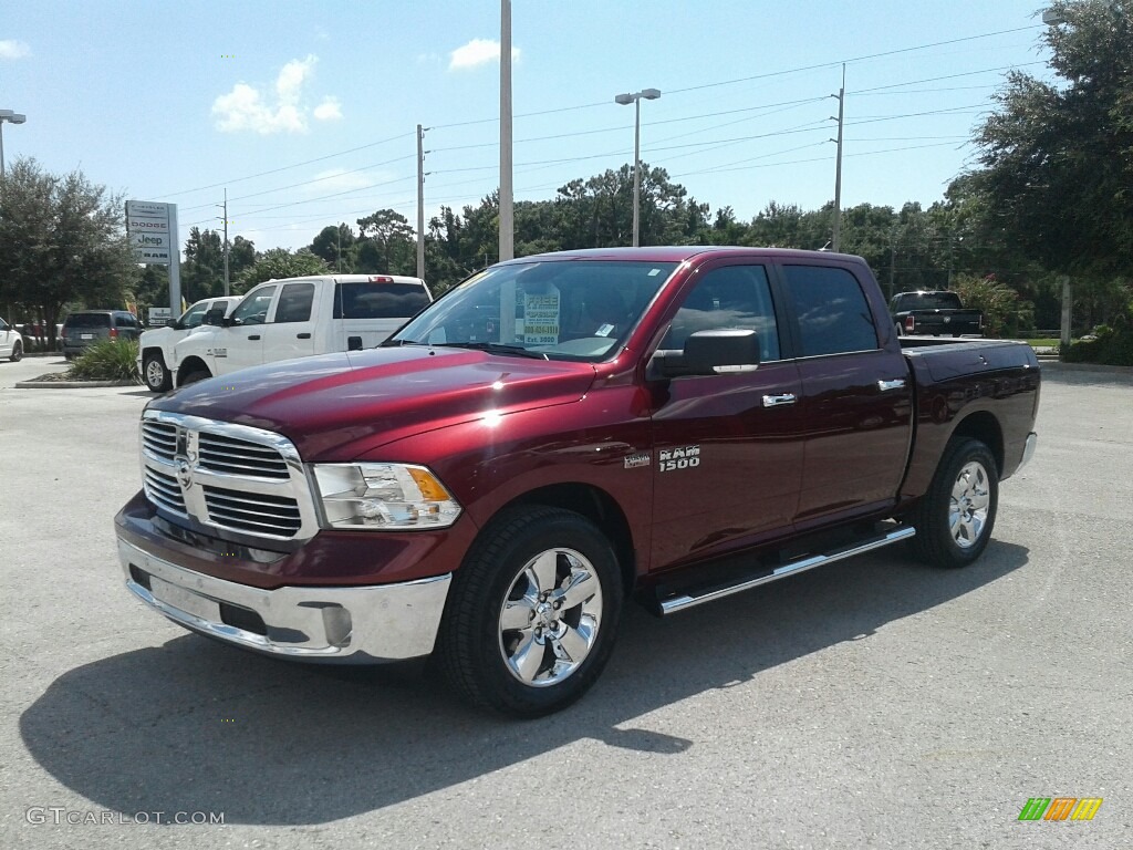 2017 1500 Big Horn Crew Cab - Delmonico Red Pearl / Black/Diesel Gray photo #1