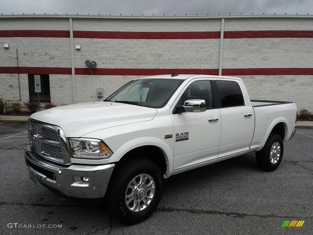 Bright White 2017 Ram 2500 Laramie Crew Cab 4x4 Exterior Photo #122076704