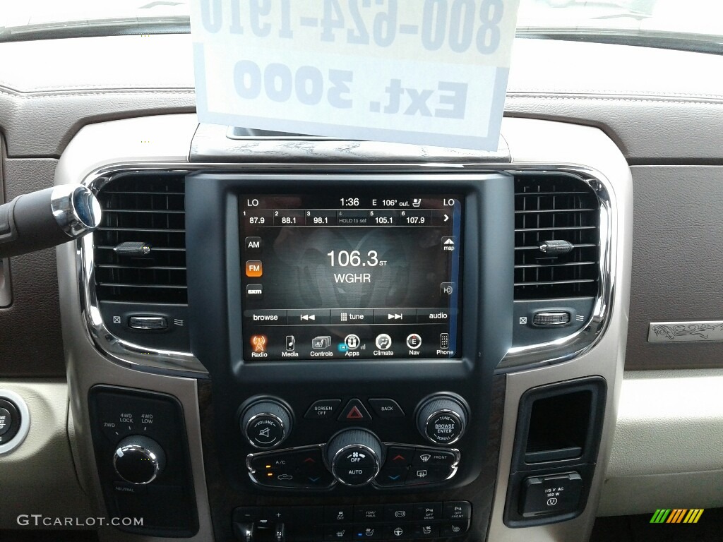 2017 Ram 2500 Laramie Longhorn Crew Cab 4x4 Controls Photo #122077814