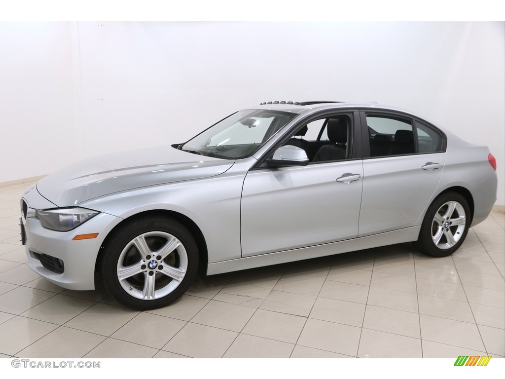 2015 3 Series 320i xDrive Sedan - Glacier Silver Metallic / Black photo #3