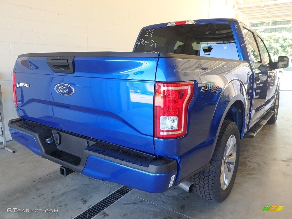 2017 F150 XL SuperCrew 4x4 - Lightning Blue / Earth Gray photo #2