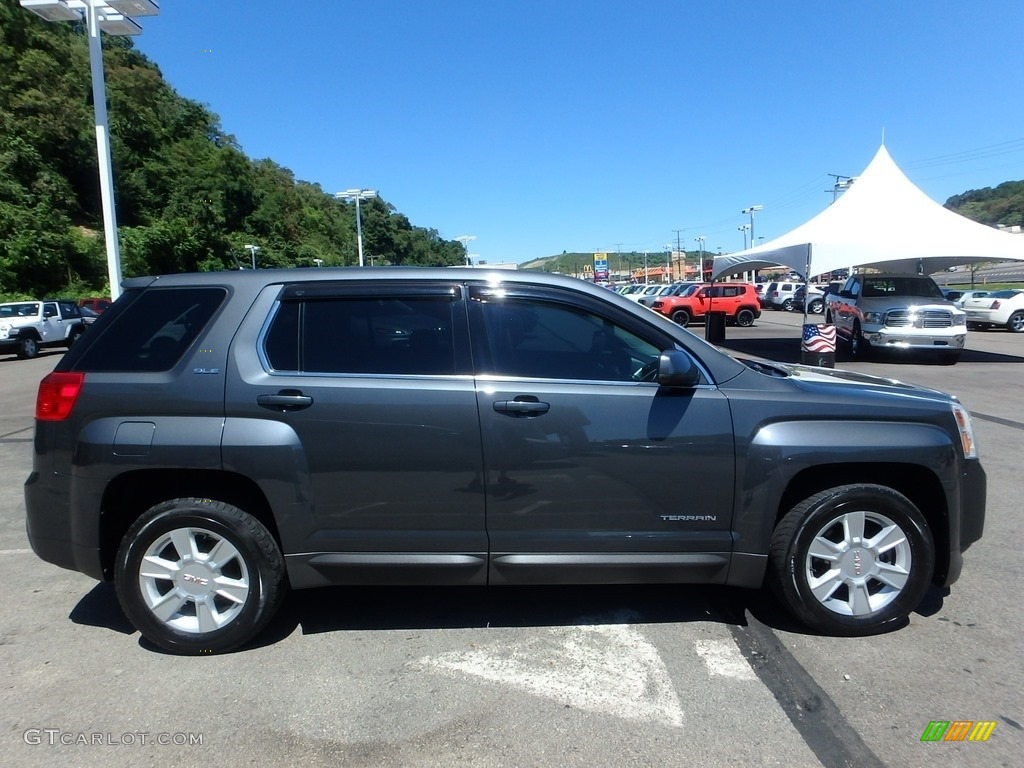 2011 Terrain SLE AWD - Cyber Gray Metallic / Jet Black photo #6