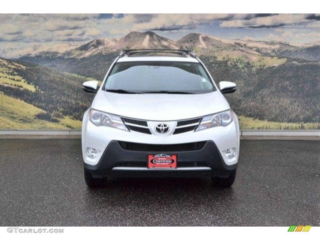2015 RAV4 Limited AWD - Blizzard Pearl / Black photo #4