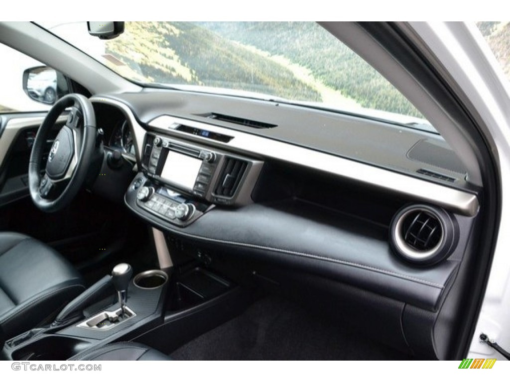 2015 RAV4 Limited AWD - Blizzard Pearl / Black photo #17