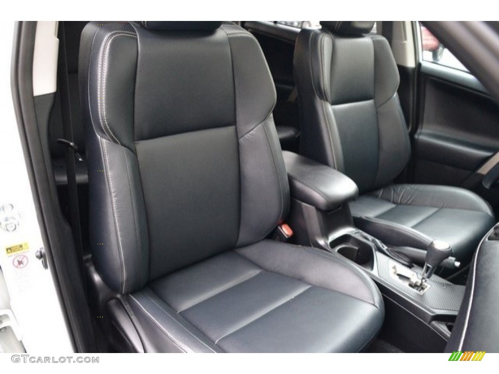 2015 RAV4 Limited AWD - Blizzard Pearl / Black photo #19