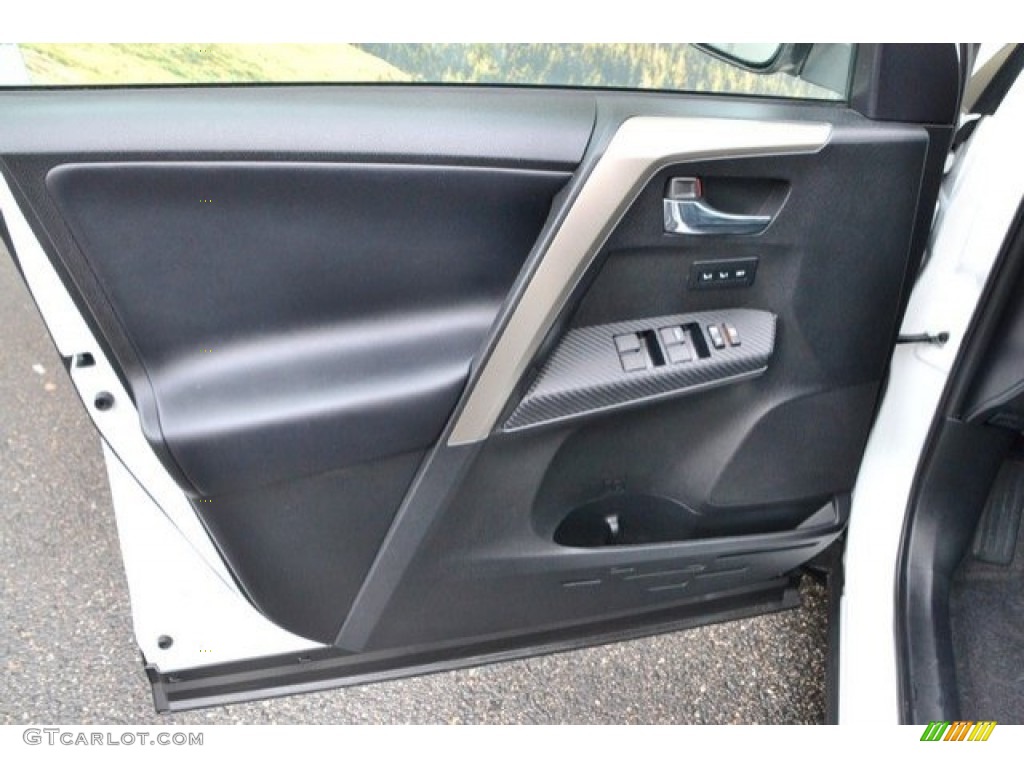 2015 RAV4 Limited AWD - Blizzard Pearl / Black photo #25