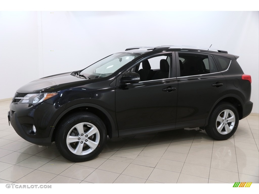 2014 RAV4 XLE AWD - Black / Black photo #3