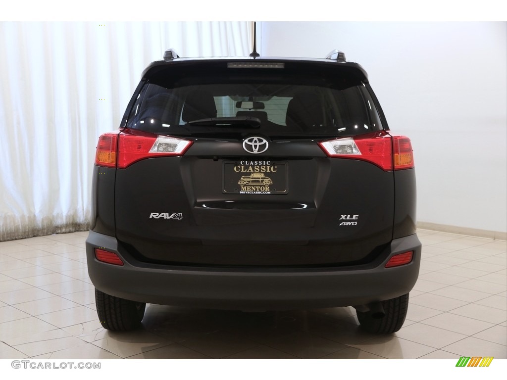 2014 RAV4 XLE AWD - Black / Black photo #16