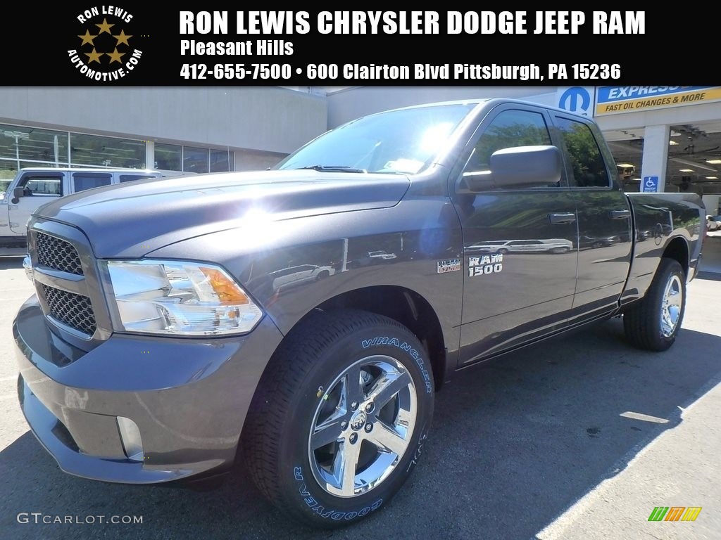 2017 1500 Express Quad Cab 4x4 - Granite Crystal Metallic / Black/Diesel Gray photo #1