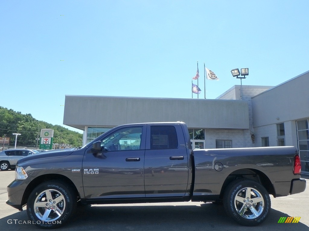 2017 1500 Express Quad Cab 4x4 - Granite Crystal Metallic / Black/Diesel Gray photo #7