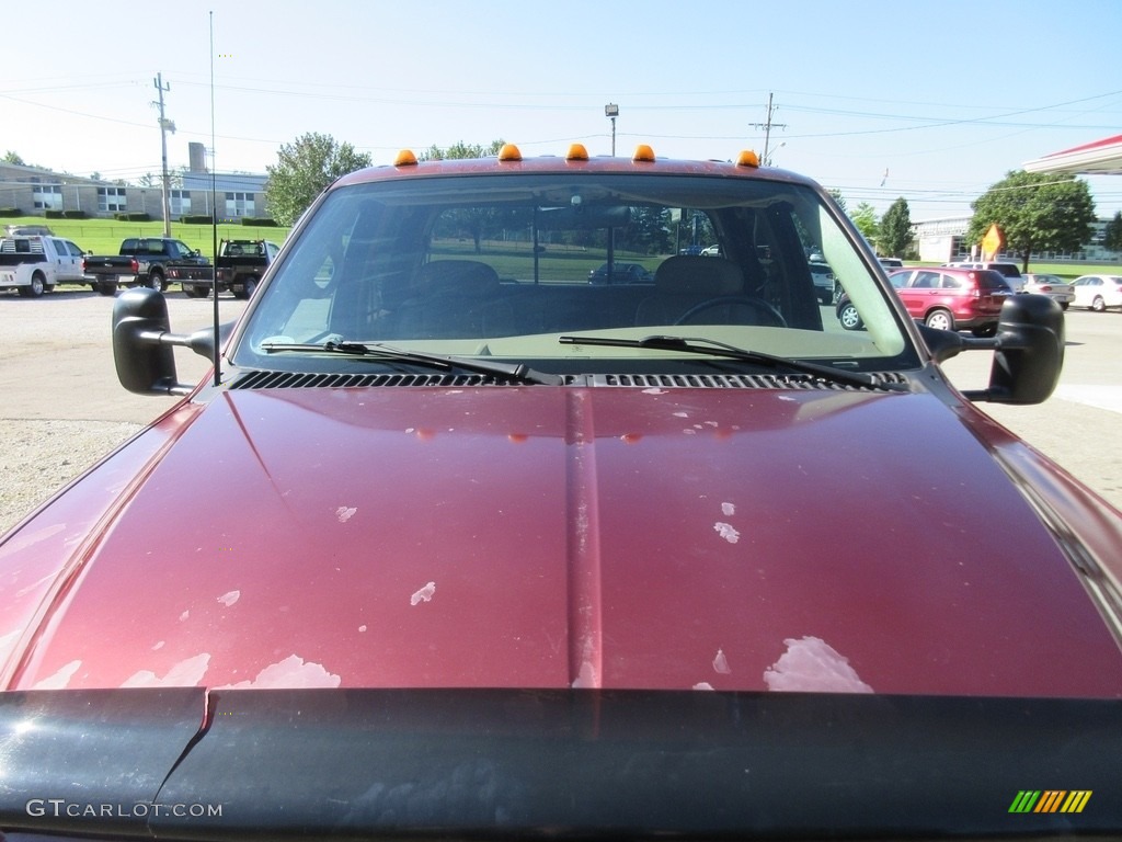 1999 F350 Super Duty XLT Crew Cab Dually - Dark Toreador Red Metallic / Medium Prairie Tan photo #6