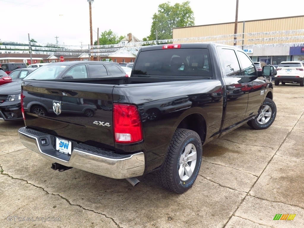 2017 1500 Tradesman Crew Cab 4x4 - Brilliant Black Crystal Pearl / Black/Diesel Gray photo #7