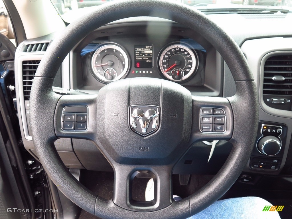 2017 1500 Tradesman Crew Cab 4x4 - Brilliant Black Crystal Pearl / Black/Diesel Gray photo #11