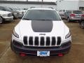 2017 Bright White Jeep Cherokee Trailhawk 4x4  photo #3