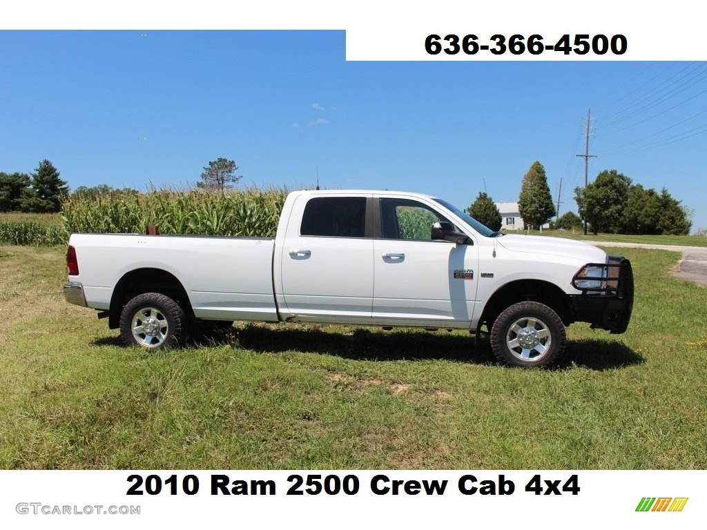 2010 Ram 2500 SLT Crew Cab 4x4 - Bright White / Dark Slate/Medium Graystone photo #1