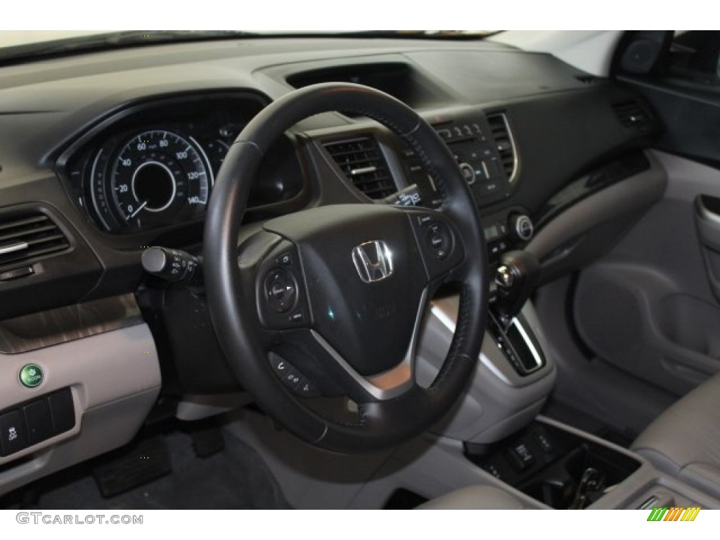 2012 CR-V EX-L - Alabaster Silver Metallic / Gray photo #12