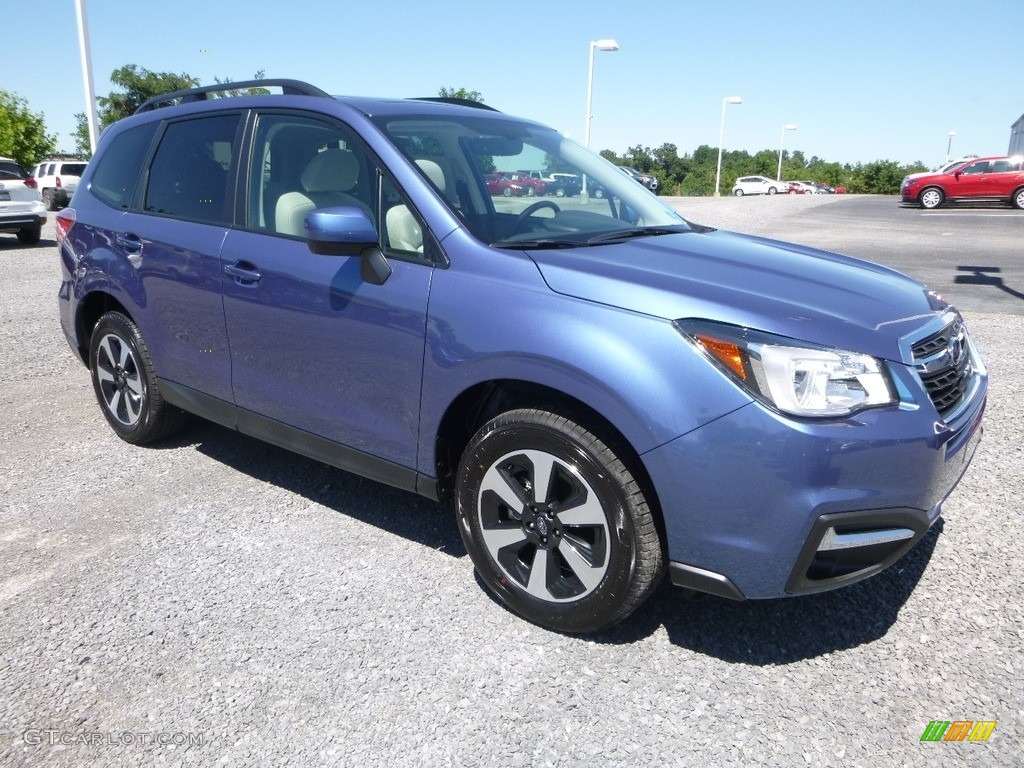 Quartz Blue Pearl 2018 Subaru Forester 2.5i Premium Exterior Photo #122089364