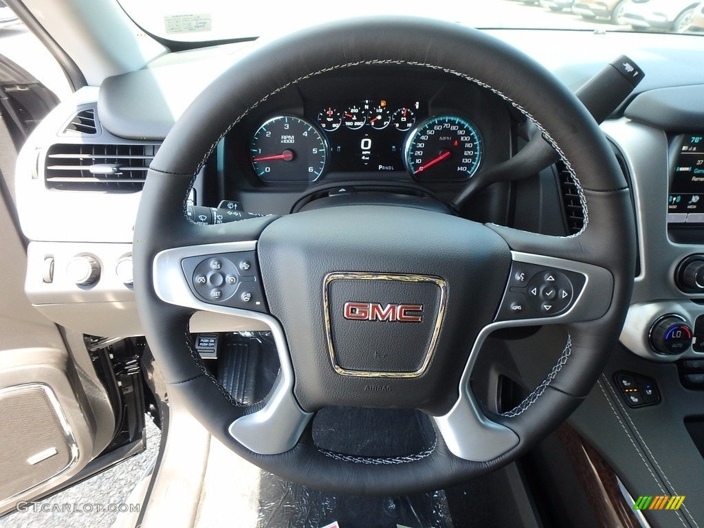 2017 GMC Yukon XL SLT 4WD Jet Black Steering Wheel Photo #122089388