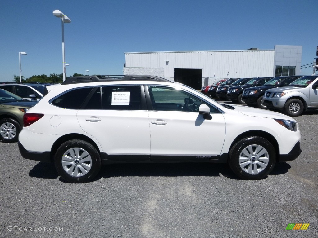 Crystal White Pearl 2018 Subaru Outback 2.5i Premium Exterior Photo #122093501