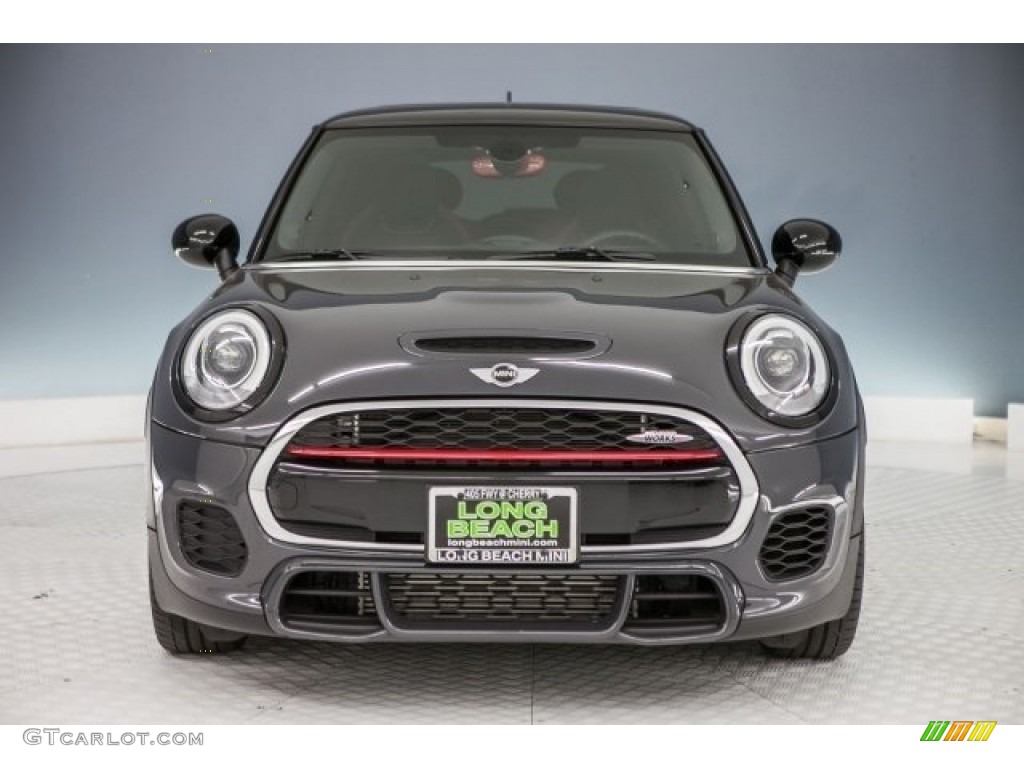 2015 Cooper John Cooper Works 2 Door - Thunder Gray Metallic / JCW Black/Carbon Black/Dinamica w/Red Accent photo #2