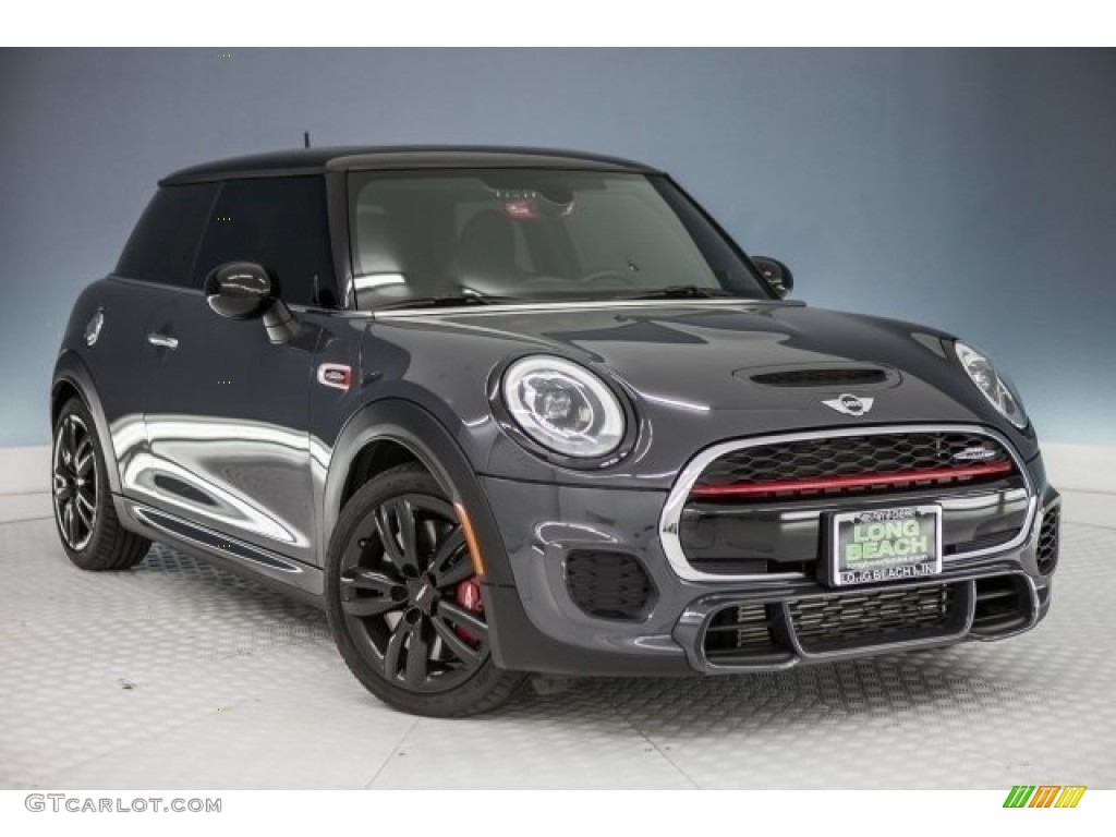 2015 Cooper John Cooper Works 2 Door - Thunder Gray Metallic / JCW Black/Carbon Black/Dinamica w/Red Accent photo #12