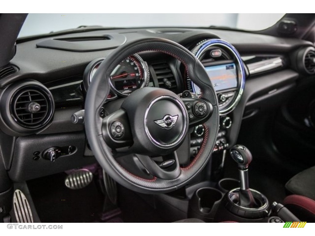 2015 Cooper John Cooper Works 2 Door - Thunder Gray Metallic / JCW Black/Carbon Black/Dinamica w/Red Accent photo #19