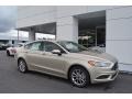 2017 White Gold Ford Fusion SE  photo #1