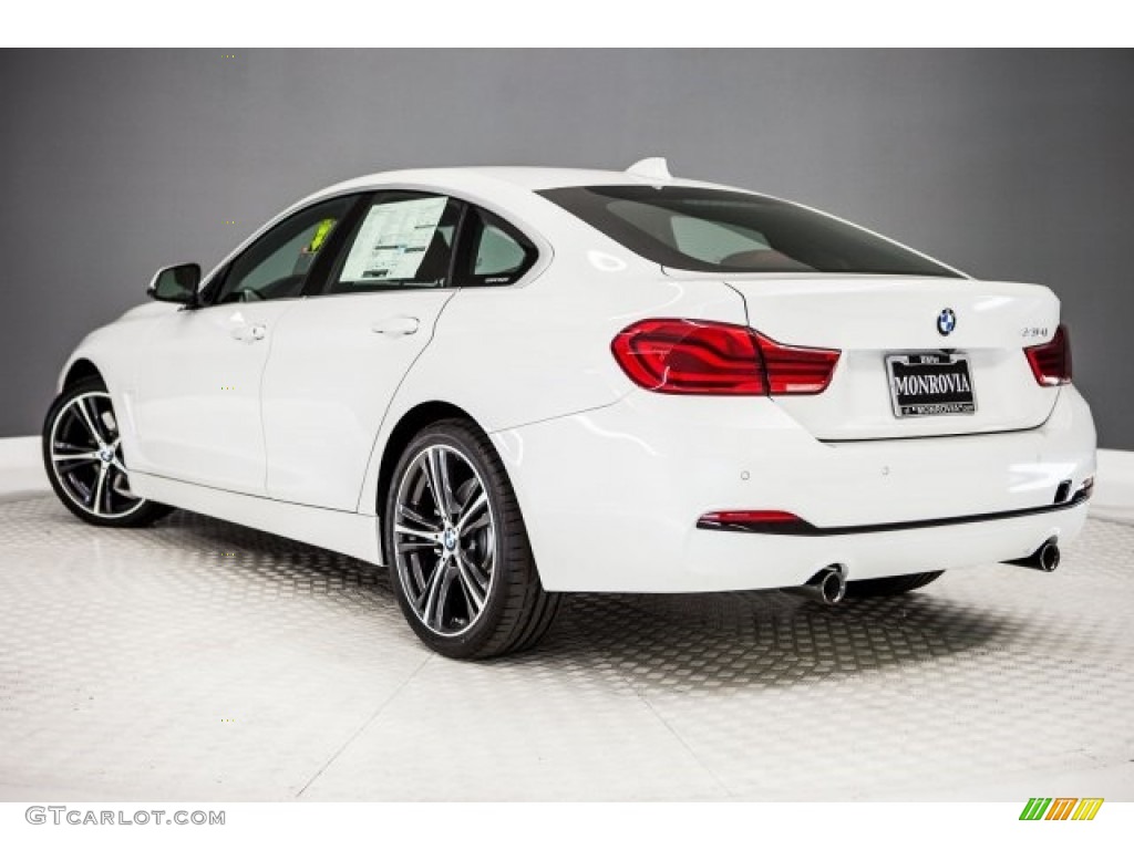 2018 4 Series 440i Gran Coupe - Mineral White Metallic / Coral Red photo #3