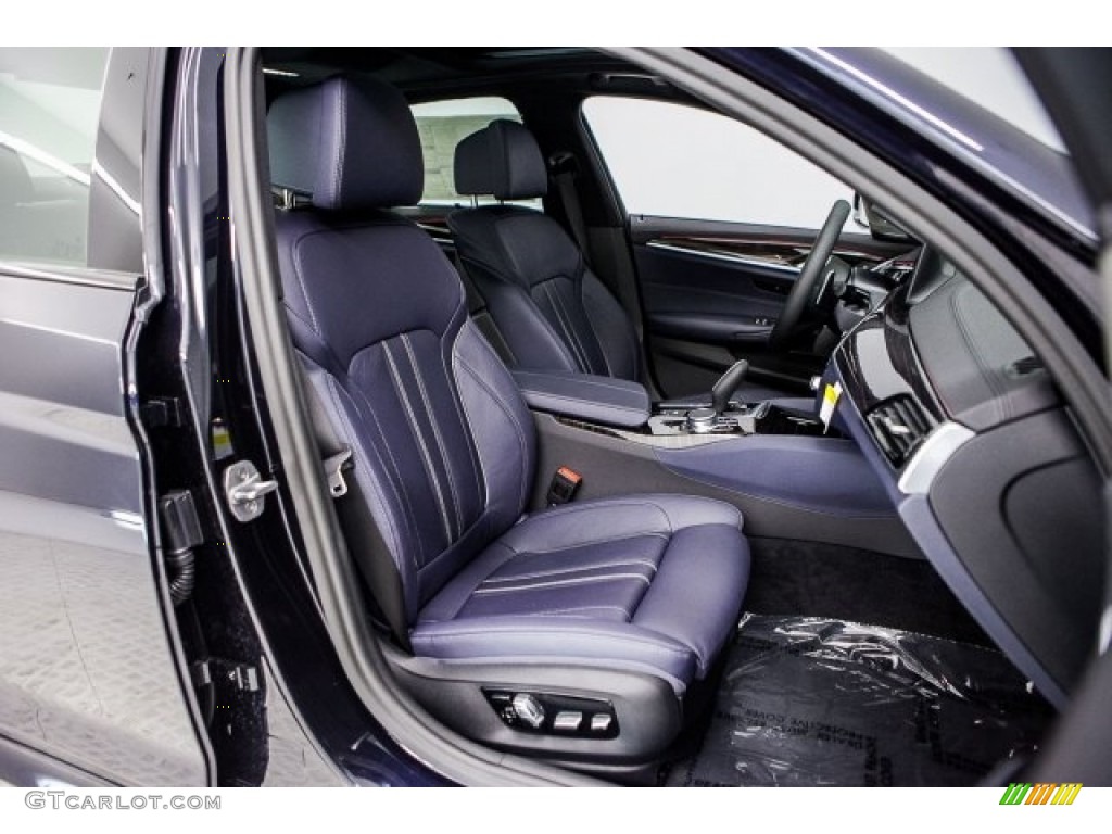 Night Blue Interior 2018 BMW 5 Series M550i xDrive Sedan Photo #122096924
