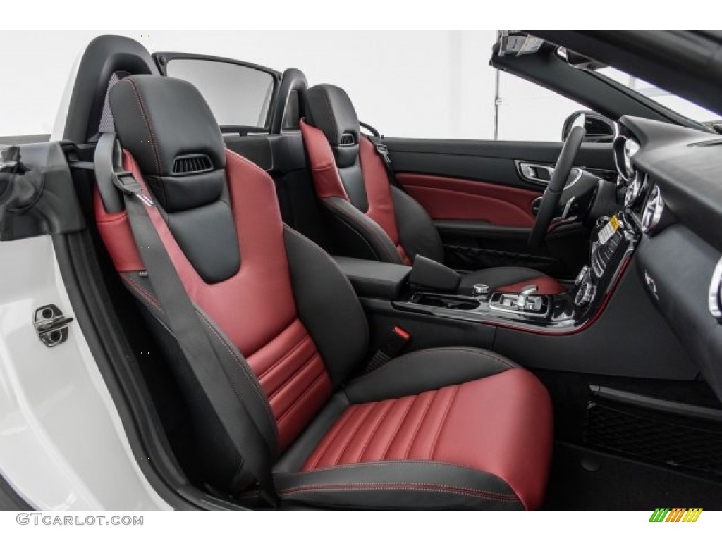 Bengal Red/Black Interior 2018 Mercedes-Benz SLC 300 Roadster Photo #122097845