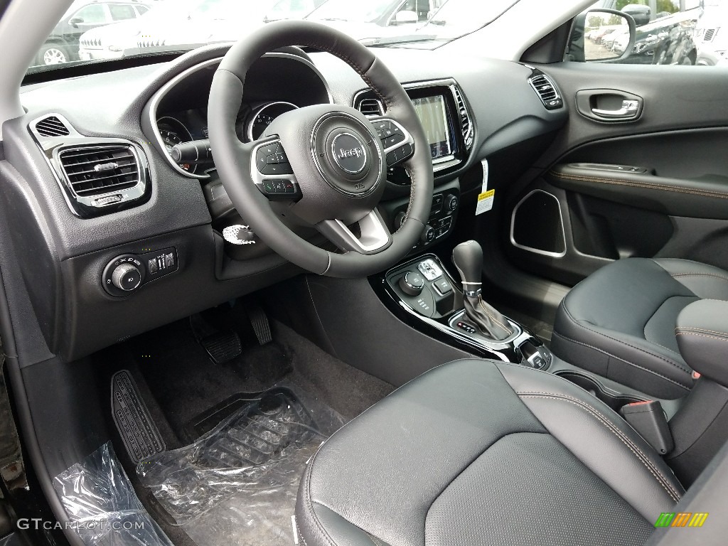 Black Interior 2018 Jeep Compass Limited 4x4 Photo #122099849