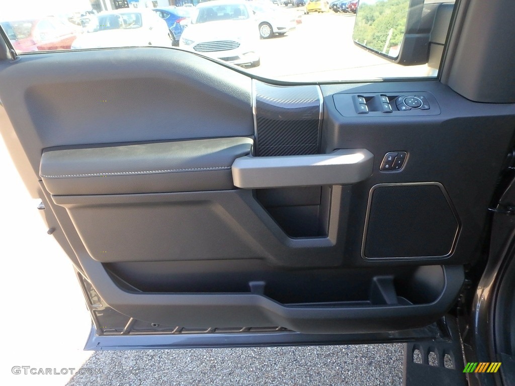 2018 Ford F150 SVT Raptor SuperCrew 4x4 Raptor Black Door Panel Photo #122101364