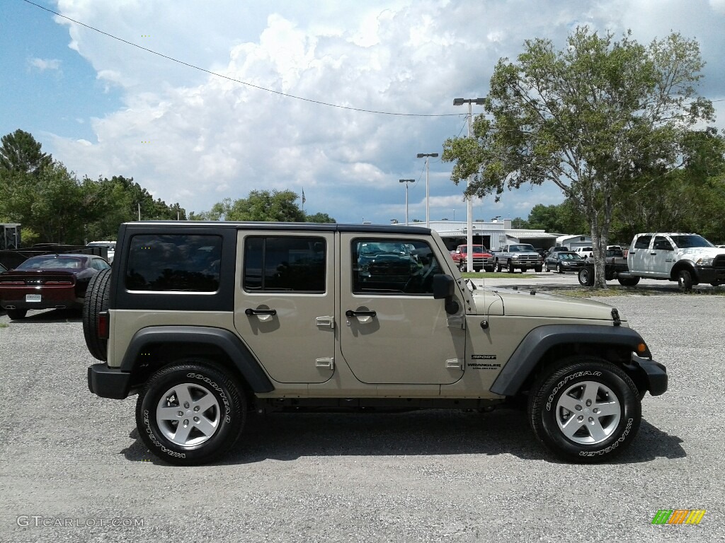 2017 Wrangler Unlimited Sport 4x4 - Gobi / Black photo #6