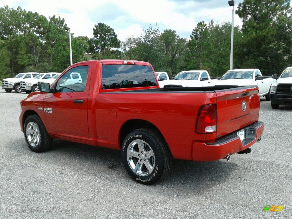 2017 1500 Express Regular Cab - Flame Red / Black/Diesel Gray photo #3