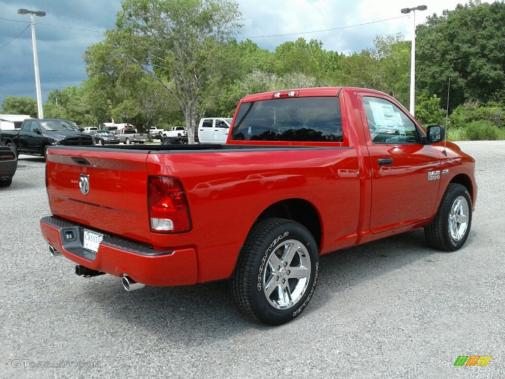 2017 1500 Express Regular Cab - Flame Red / Black/Diesel Gray photo #5