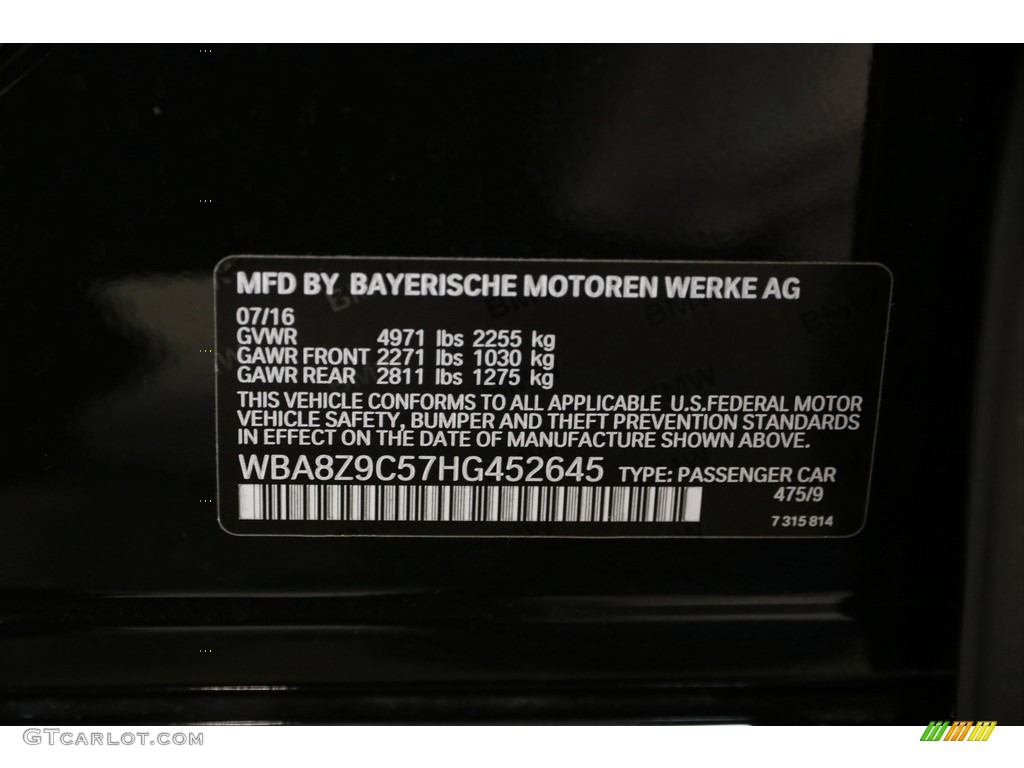 2017 3 Series 330i xDrive Gran Turismo - Black Sapphire Metallic / Black photo #19