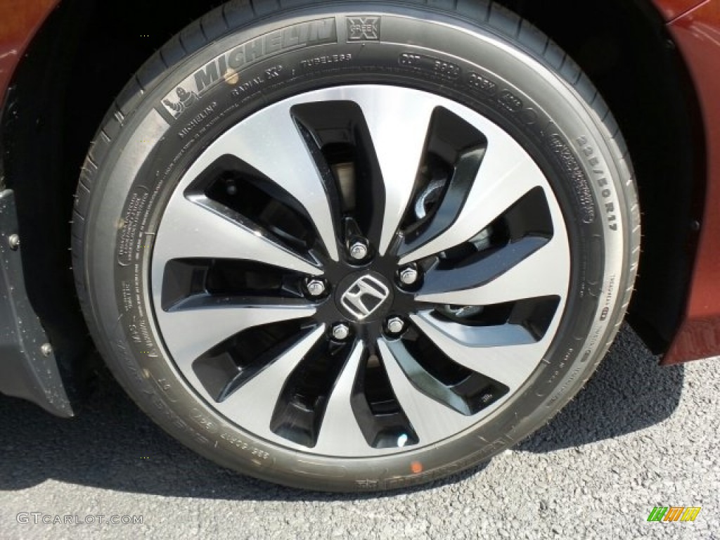 2017 Accord Hybrid EX-L Sedan - Crimson Pearl / Ivory photo #3