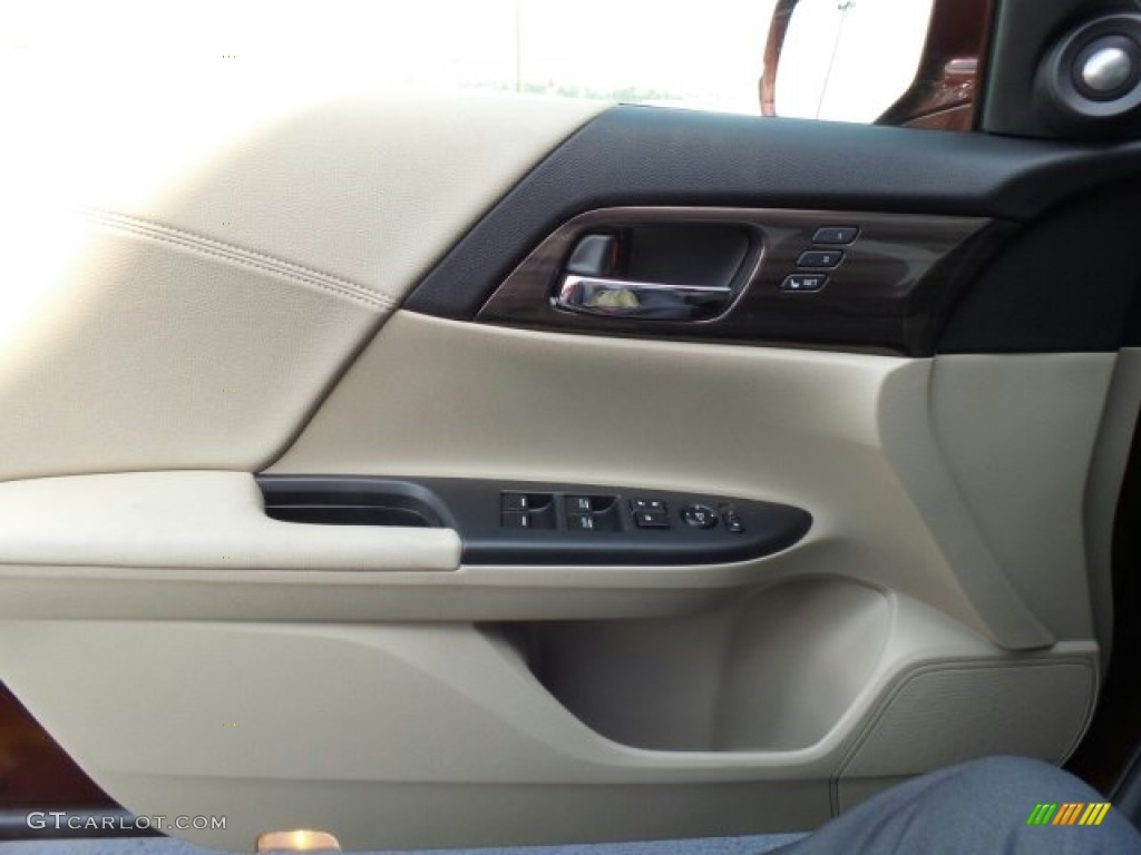 2017 Accord Hybrid EX-L Sedan - Crimson Pearl / Ivory photo #13