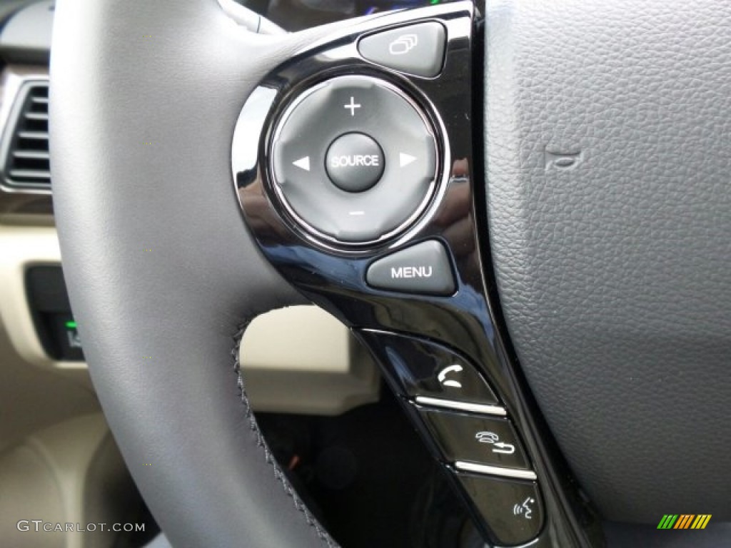 2017 Accord Hybrid EX-L Sedan - Crimson Pearl / Ivory photo #24