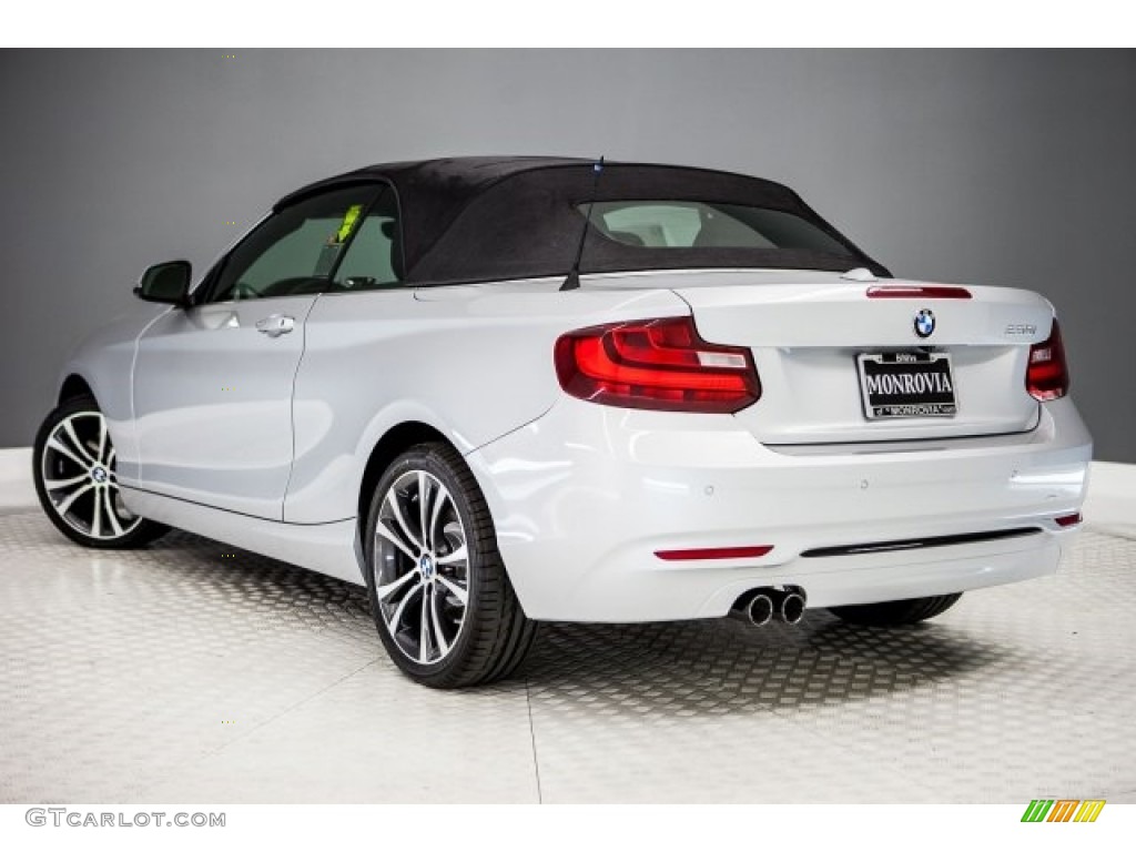 2017 2 Series 230i Convertible - Glacier Silver Metallic / Black photo #3
