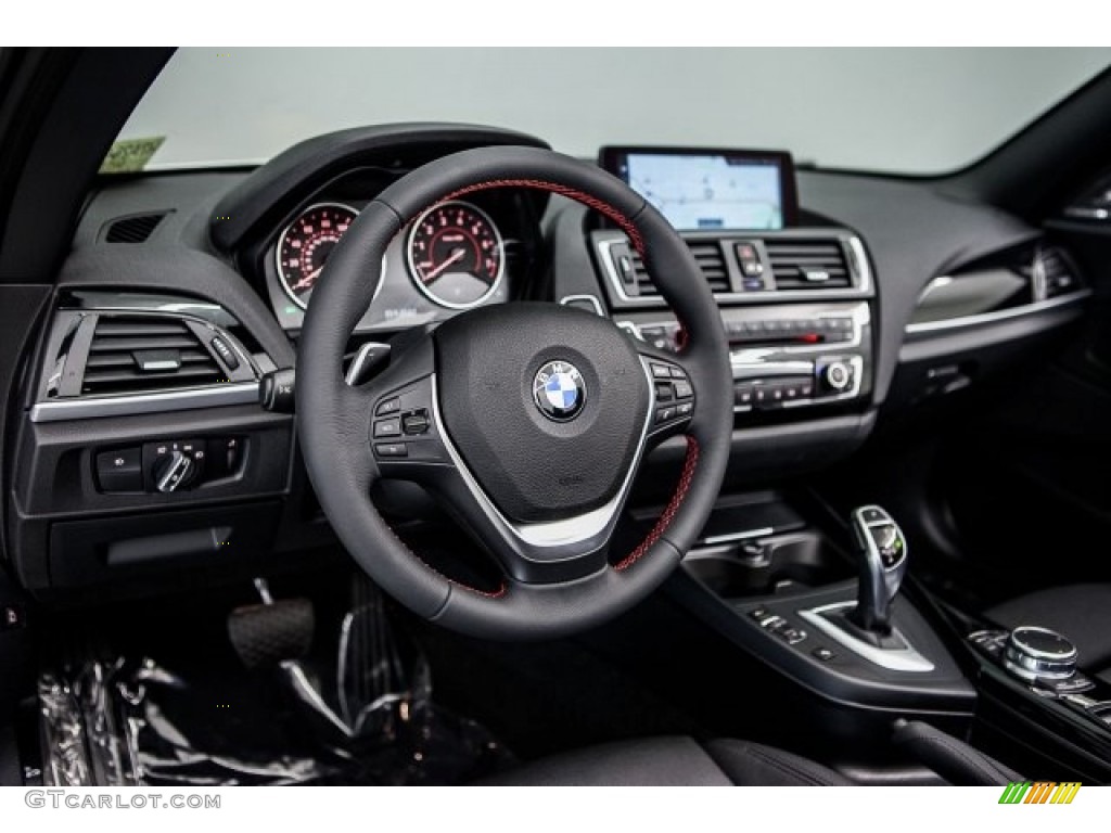 2017 BMW 2 Series 230i Convertible Black Dashboard Photo #122110803