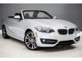 Glacier Silver Metallic 2017 BMW 2 Series 230i Convertible Exterior