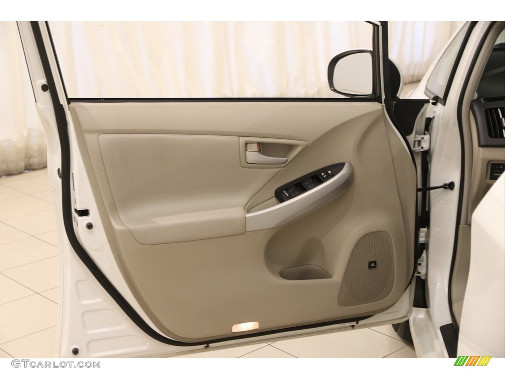 2010 Prius Hybrid IV - Blizzard White Pearl / Bisque photo #4