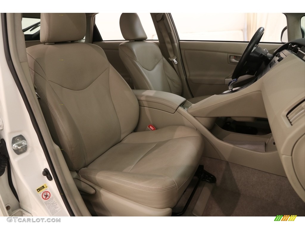 2010 Prius Hybrid IV - Blizzard White Pearl / Bisque photo #16