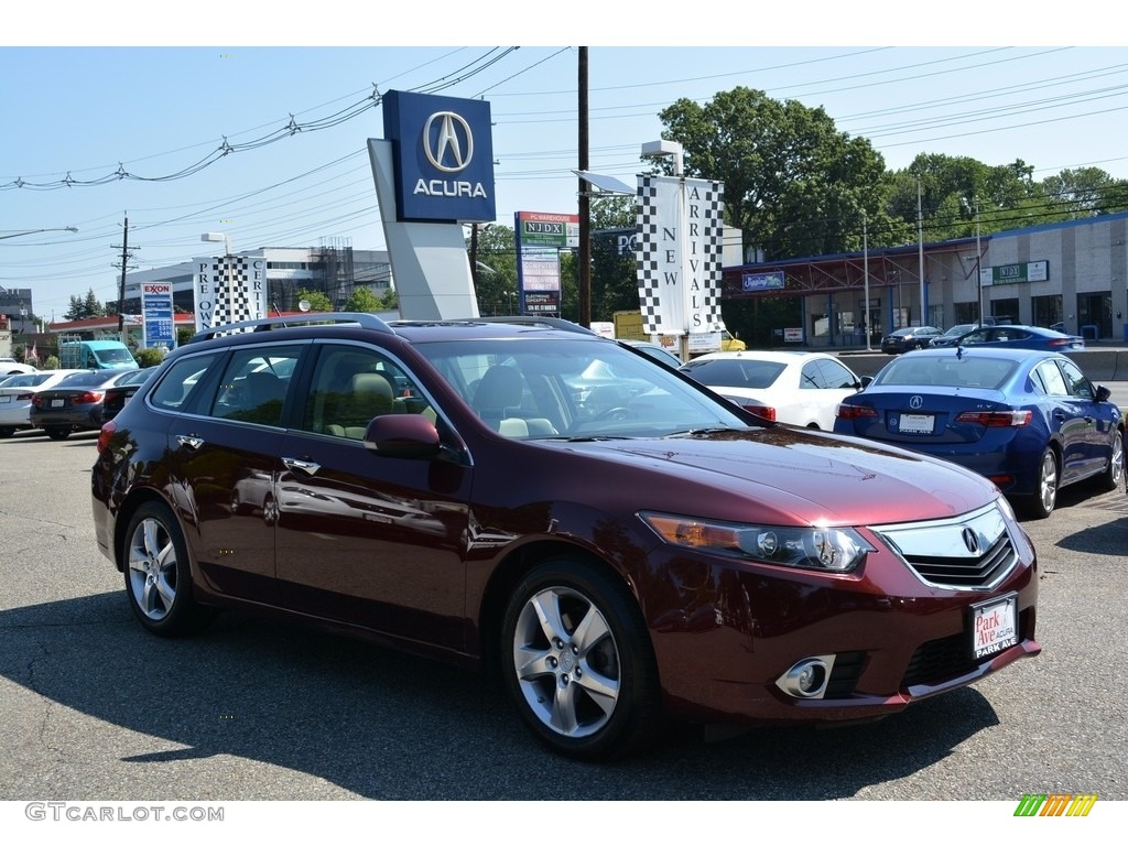 2011 TSX Sport Wagon - Basque Red Pearl / Taupe photo #1