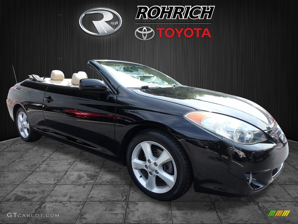 2006 Solara SLE V6 Convertible - Black / Ivory photo #1