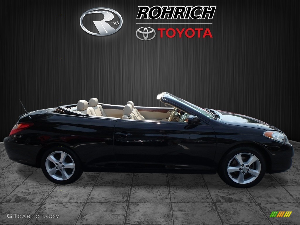 2006 Solara SLE V6 Convertible - Black / Ivory photo #2